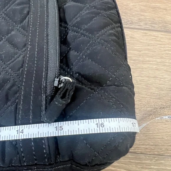 Vera Bradley Black Quilted Commuter Bag, travel laptop bag - Picture 10 of 11